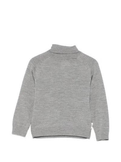 Douuod Kids' Turtleneck Raglan-sleeve Sweater In Gray
