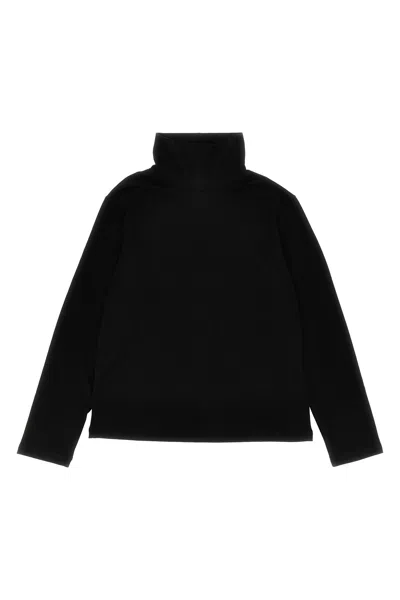 Douuod Viscose Turtleneck Sweater In Black
