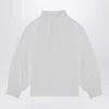 Douuod White Cotton Blouse In White