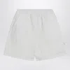Douuod White Cotton Shorts In White
