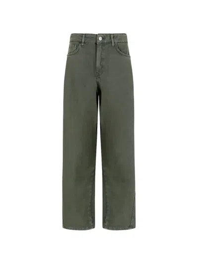 Douuod Wide-leg Trousers In Green