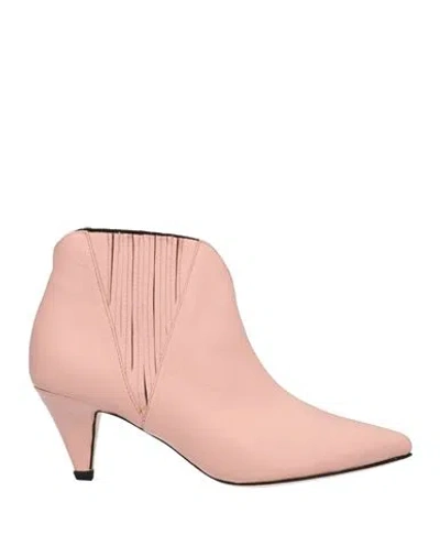 Douuod Woman Ankle Boots Light Pink Size 6 Soft Leather