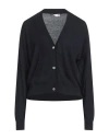 Douuod Woman Cardigan Midnight Blue Size L Cotton, Silk In Blue