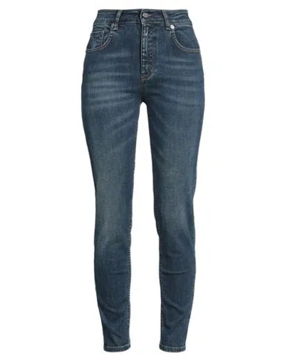 Douuod Woman Jeans Blue Size 27 Cotton, Elastane
