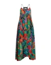 Douuod Woman Maxi Dress Deep Jade Size 6 Cotton In Green
