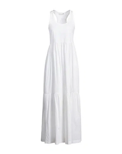 Douuod Woman Maxi Dress White Size M Cotton