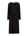 Douuod Woman Midi Dress Black Size 8 Polyester In Black
