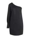 Douuod Woman Mini Dress Black Size 8 Cotton