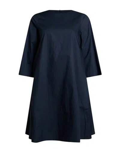 Douuod Woman Mini Dress Midnight Blue Size 4 Cotton