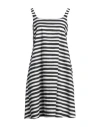 Douuod Woman Mini Dress White Size 8 Cotton In White