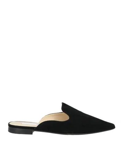 Douuod Woman Mules & Clogs Black Size 8 Leather