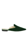 Douuod Woman Mules & Clogs Green Size 8 Textile Fibers In Green