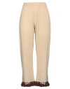 Douuod Woman Pants Beige Size M Cotton