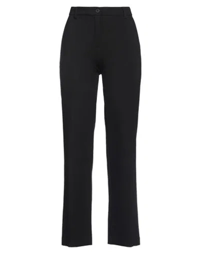 Douuod Woman Pants Black Size 6 Viscose, Polyamide, Elastane