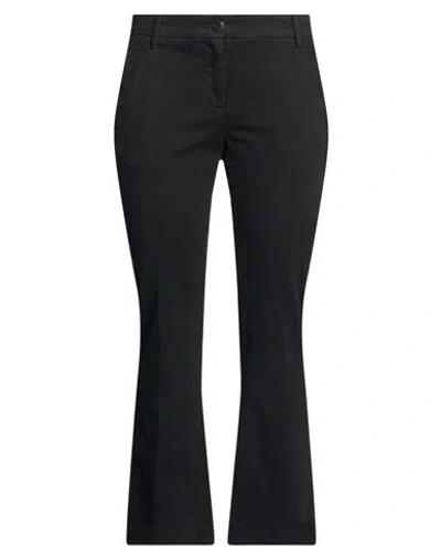 Douuod Woman Pants Black Size 2 Cotton, Elastane