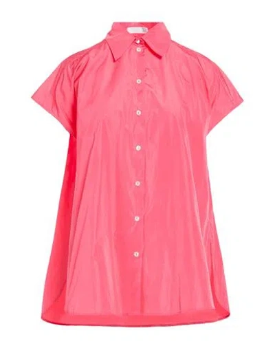 Douuod Woman Shirt Coral Size 4 Polyester In Pink