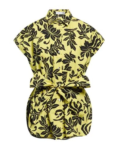 Douuod Woman Shirt Yellow Size 6 Cotton