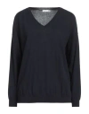 Douuod Woman Sweater Midnight Blue Size Xl Cotton, Silk