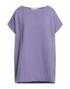 Douuod Woman Sweatshirt Lilac Size L Cotton In Purple