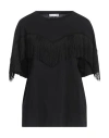 Douuod Woman T-shirt Black Size M Cotton In Black