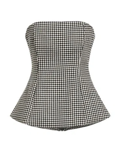 Douuod Woman Top Black Size 4 Wool