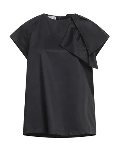 Douuod Woman Top Black Size 8 Cotton