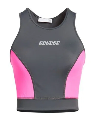 Douuod Woman Top Charcoal Size L Recycled Polyamide, Elastane In Blue