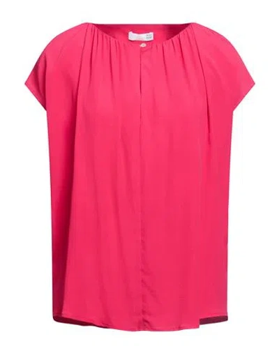 Douuod Woman Top Magenta Size 4 Acrylic, Seacell In Pink