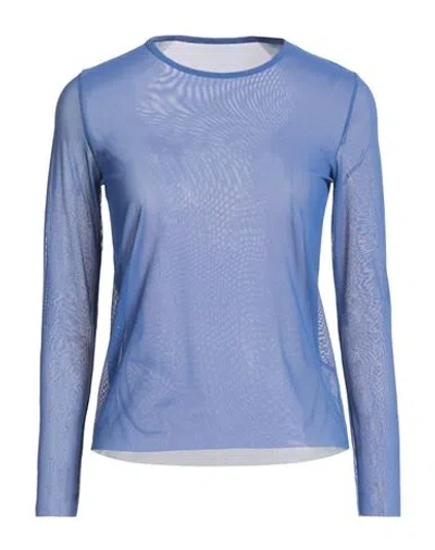 Douuod Woman Top Navy Size 3 Polyamide, Elastane In Blue