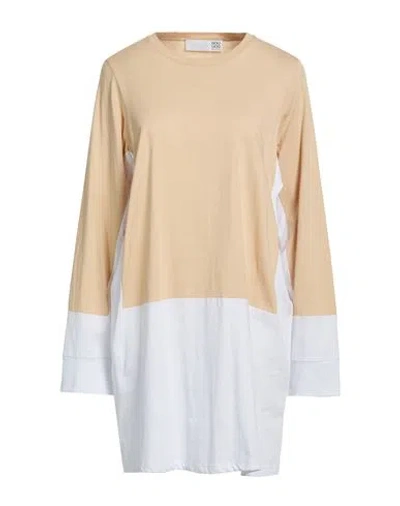 Douuod Woman T-shirt Sand Size Xl Cotton In Neutral