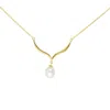Dov Jewelry Women's Gold Love At First Sight Pearl Necklace In Gold