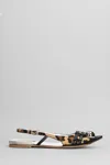 Dove Nuotano Gli Squali Leopard-print Slingback Flats