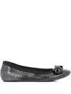 Dove Nuotano Gli Squali Becky Ballerina Shoes In Black