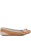 Dove Nuotano Gli Squali Becky Ballerina Shoes In Neutral