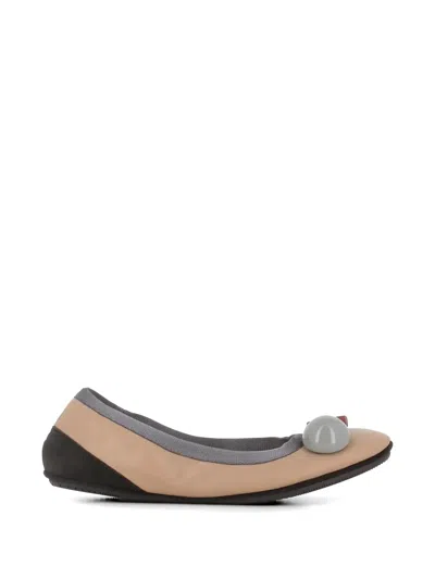 Dove Nuotano Gli Squali Becky Ballet Flats In Brown