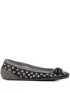 Dove Nuotano Gli Squali Eyelet-embellished Ballerina Shoes