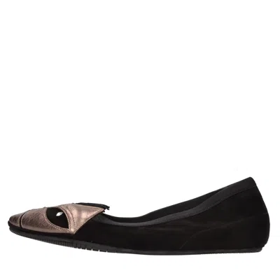Dove Nuotano Gli Squali Flat Shoes Black In Nero Scuri
