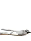 Dove Nuotano Gli Squali Studded Flat Pumps