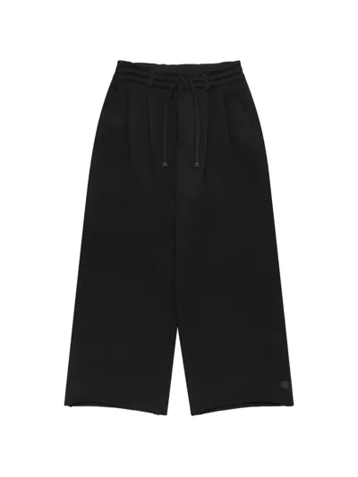Dover Street Market Drawstring-detail Pleated Track Pants In Black