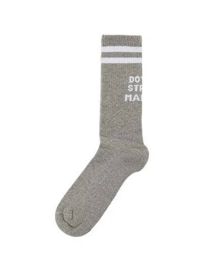 Dover Street Market X Kei Ninomiya Striped Socks In Gray