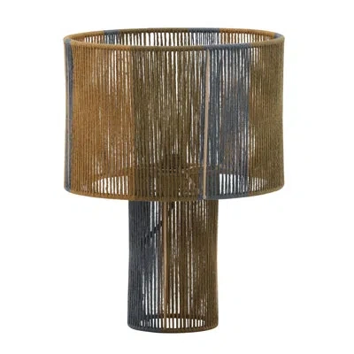 Dovetail Furniture Cobalt Iron Table Lamp In Blue;green;yellow;tan