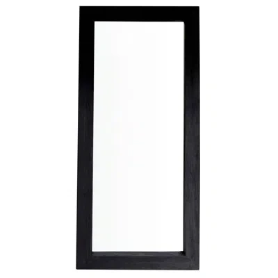 Dovetail Furniture Cornell Solid Wood Modern Full Length Mirror In Black