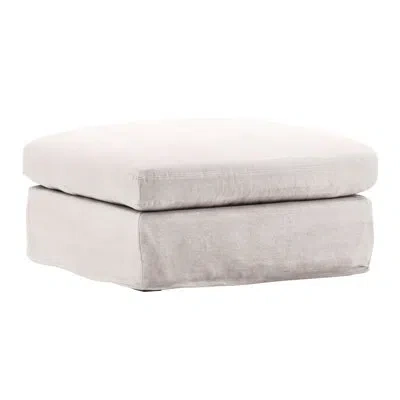Dovetail Furniture Dixie Ottoman 37.75" Wide Square Standard Ottoman In Natural