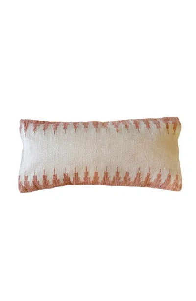 Dovetail Furniture Enzo Handwoven Pet Outdoor Lumbar Pillow In Terracota