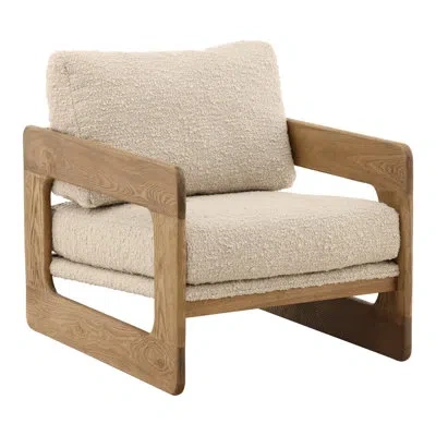 Dovetail Furniture Malia Occasional Chair In Natural;sea Birch