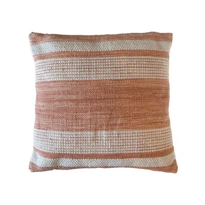 Dovetail Furniture Polyester Throw Square Indoor/outdoor Pillow Cover & Insert In Tan
