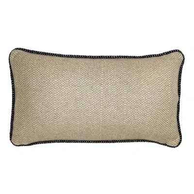 Dovetail Furniture Wool Blend Throw Rectangular Pillow Cover & Insert In Beige