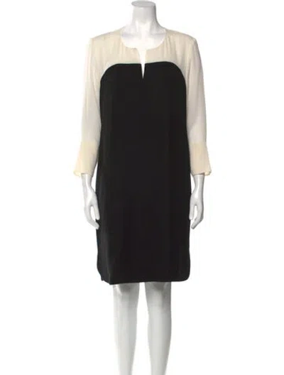 Pre-owned Dovima Paris Colorblock Pattern Knee-length Dress