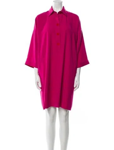 Pre-owned Dovima Paris Knee-length Dress In Red