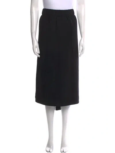 Pre-owned Dovima Paris Midi Length Skirt In Black
